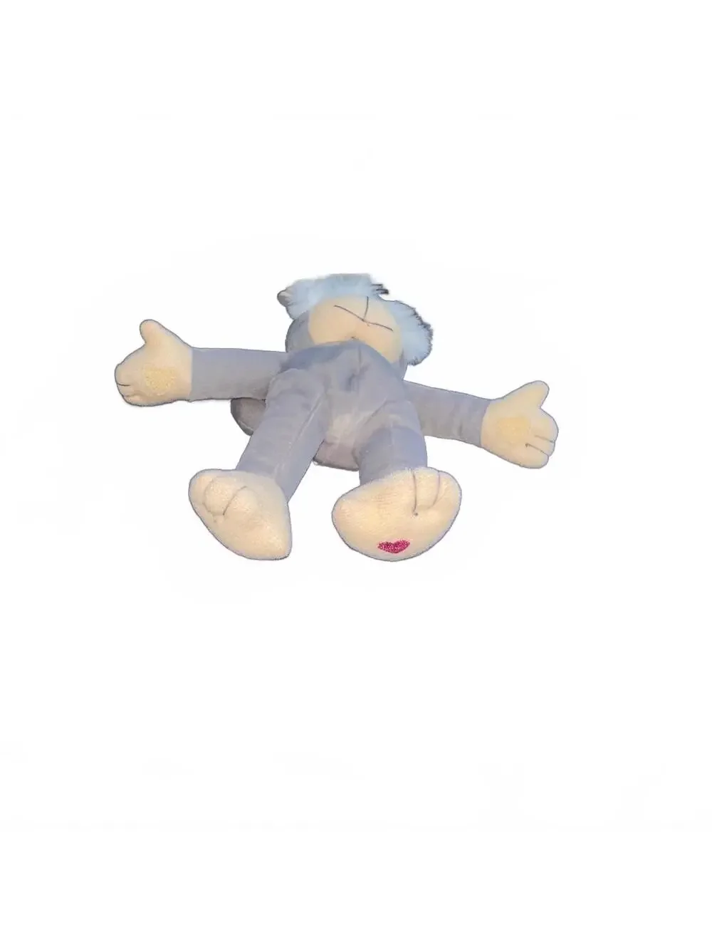 Precious Moments Tender Tails Gray Monkey Plush - Vintage 1998 - (8 inches)